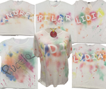 Camisetas personalizadas con el nombre que nos digas, a mano