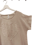 camiseta de algodon en manga corta