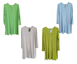 Vestido manga larga, estilo jersey, talla grande 