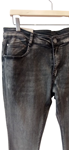 Pantalón tejano para hombre gris, efecto desgastado