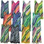 Blusa tirantes, estampada, evasé para tallas grandes