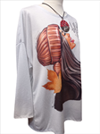 Camiseta con dibujos originales y alegres, tallas grandes