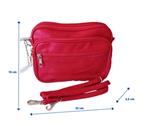 Bolso pequeño bandolera, con bolsillos exteriores e interiores