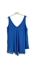 Blusa de tirantes de algodón, tallas grandes, evasé