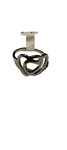 Anillo de acero con corazones