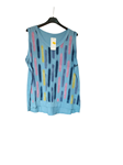 Blusa tirantes amplios, algodón, estampado tallas grandes