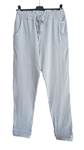 Pantalon colores lisos de cintura elastica