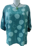 Blusa oversize, hasta 3XL, manga 3/4 (16€)