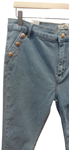Pantalones vaqueros de mujer con botones en bolsillos