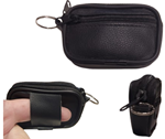Monedero llavero unisex negro