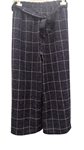 Pantalon de cuadros amplios en raya de corte Palazzo