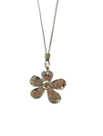 Collar de edición limitada, con flor margarita dorado envejecido