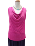 Blusa sin mangas, cuello en uve holgado