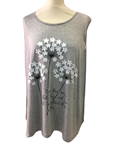 Camisetas sin mangas, flores de flores