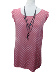 Blusas de lunares, con manga mariposa