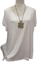 Camiseta blanca talla grande