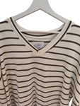 Camiseta mujer rayas cuello Pico