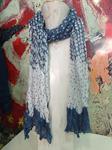 Pashmina con lunares, bicolor, primaveral