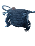 Bolso pequeño de mano y en bandolera, papel trenzado 