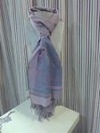 Pashmina cálida de cashemire con estampado paisley en extremo