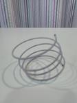 Pulsera de acero, espiral plateado