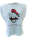Camiseta Pato Donald, con hombreras