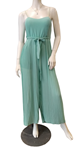 Mono con pantalón palazzo plisado