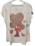 Camiseta Blanca sin mangas con dibujos fantasias