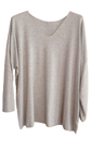 Jersey cuello en V talla grande