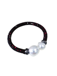 Pulsera rígida brilli-brilli con perla en los extremos, en varios colores