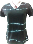 Camiseta tie-dye diversos colores, cuello en V