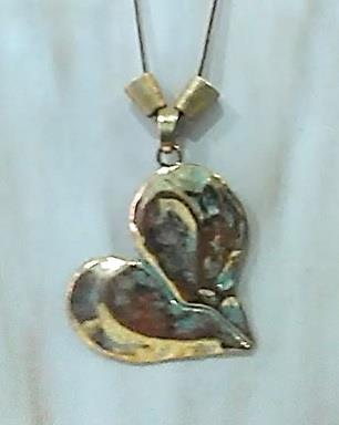 Collar de edición limitada Happy, con corazón colgante, dorado
