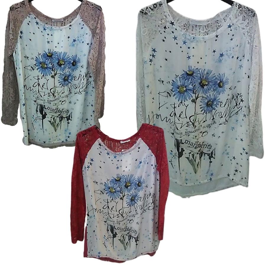 Camiseta manga larga calada