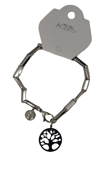 Pulsera de acero quirurgico Arbol de la Vida