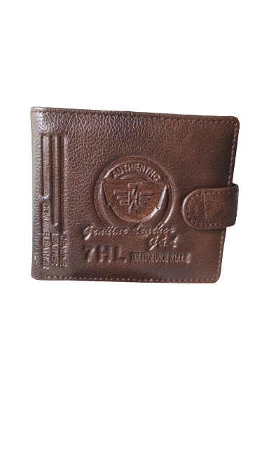 Práctica cartera de piel para hombre