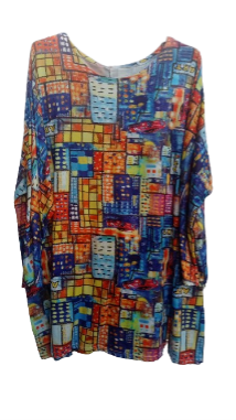 Camiseta-Bluson talla grande en manga larga