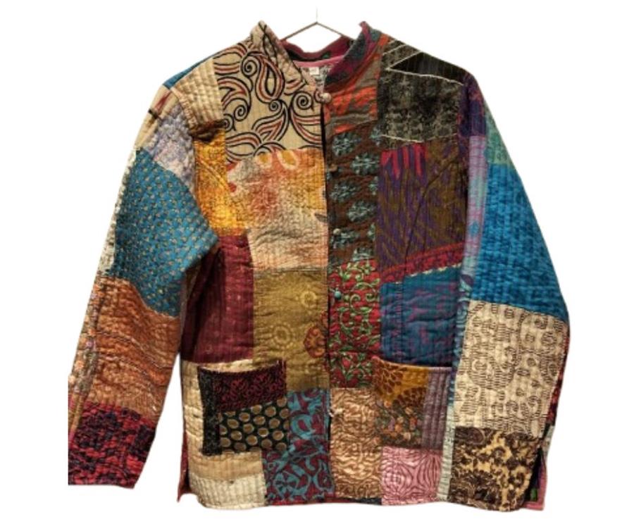 Chaqueta mujer pathwork tonos y estampados originales