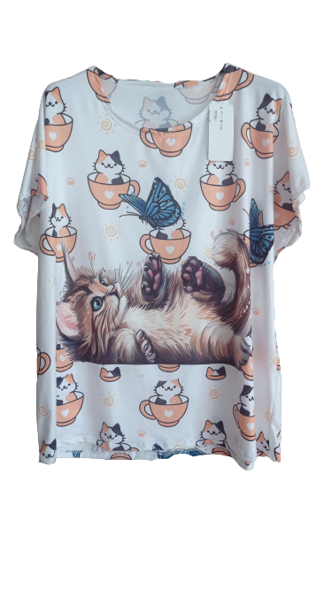 Camiseta de manga corta para tallas grandes