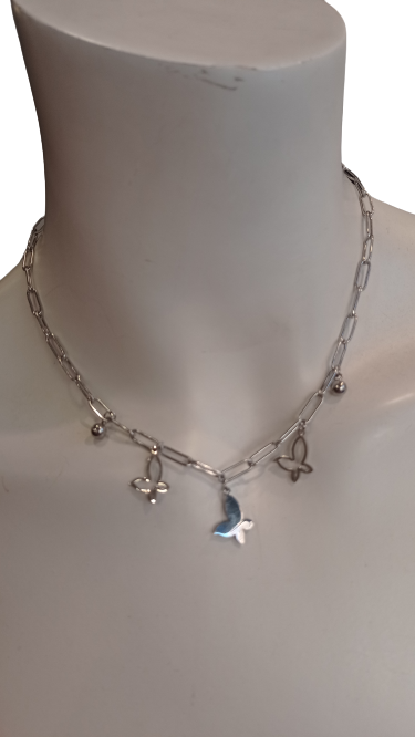Collar Mariposas de acero