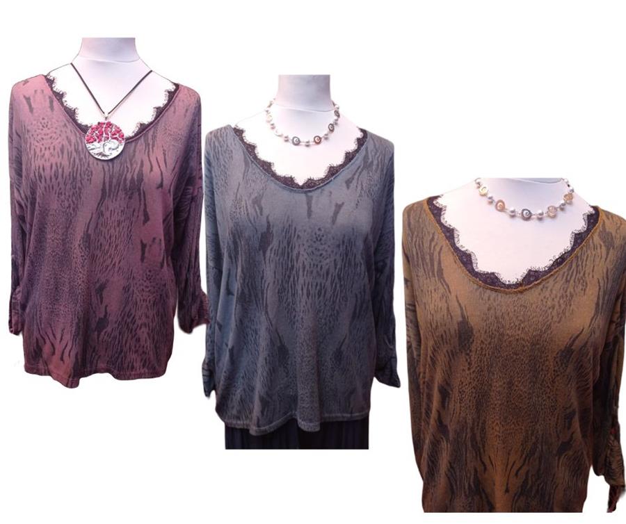 Camiseta estampado inspiración animal print (hasta talla XL)