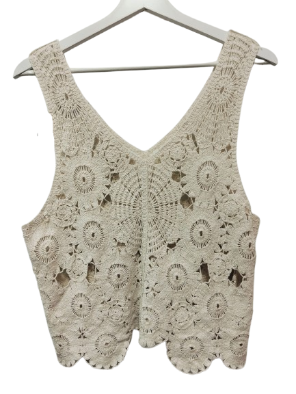 Camiseta de tirante ancho de Crochet