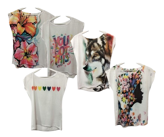 Camiseta sin mangas y estampados originales