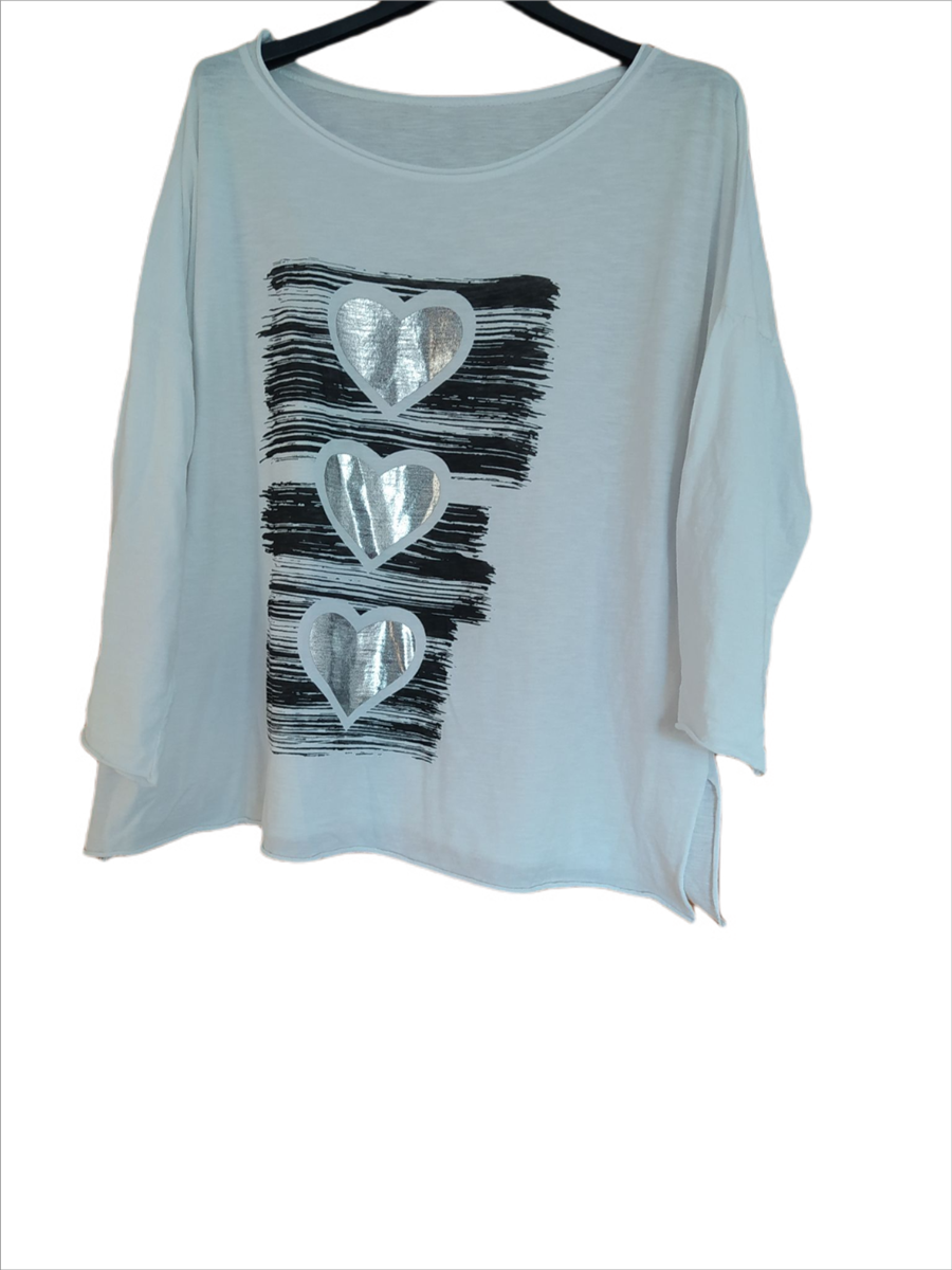 Camiseta de algodón, manga larga, tallas grandes