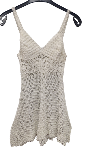 Vestido playa artesanal de Crochet