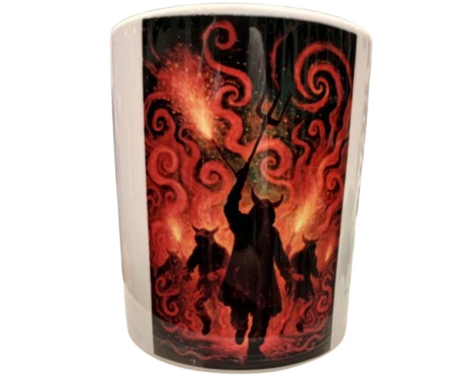 Taza con estampacion de Correfocs