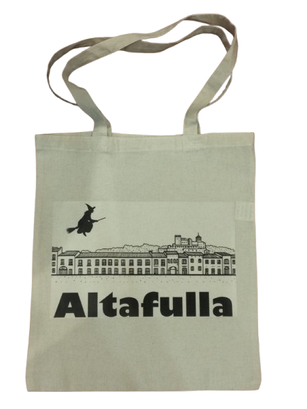 Bolsa de algodon personalizada. Souvenir de Altafulla