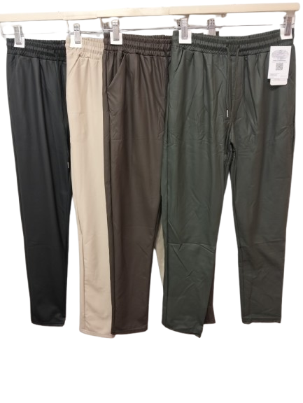 Pantalon Elastico de Polipiel fino