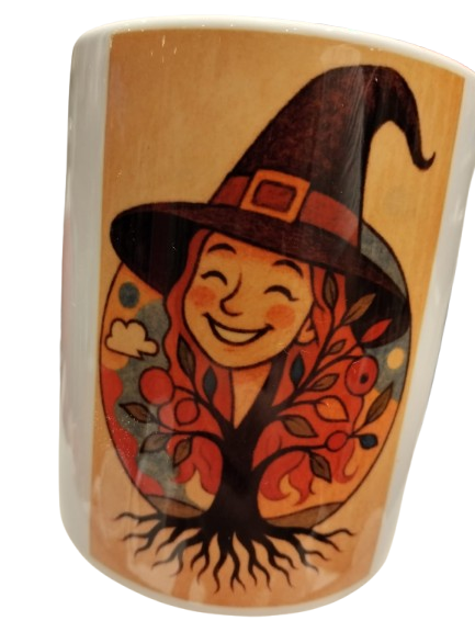 Taza de Arbol de la Vida y Bruja