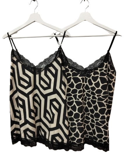 Lencera con puntillas y estampados