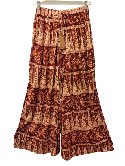 Falda Pantalon estampada, de cintura elastica